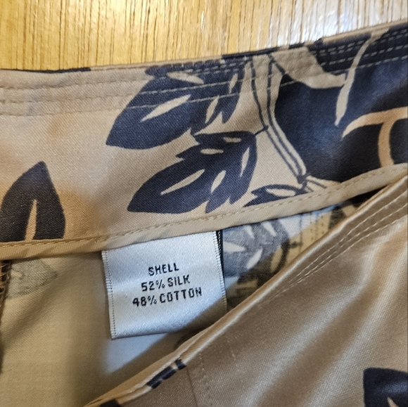 Silk blend Talbot's Collection Midi Skirt Size 6 with Pockets NWOT - Picture 5 of 9